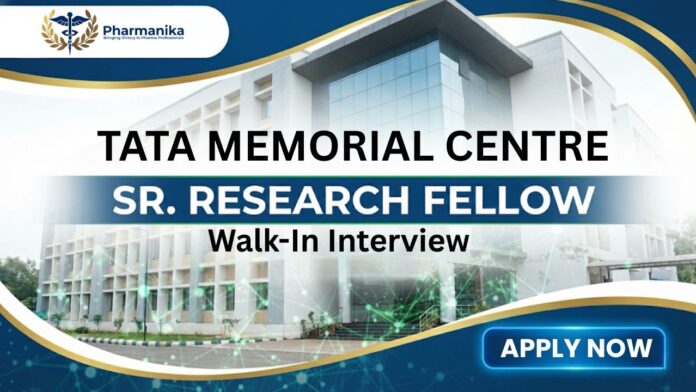 MPharm Job at TMC | Apply Now for the Sr. Research Fellow Role Walk-In Interview