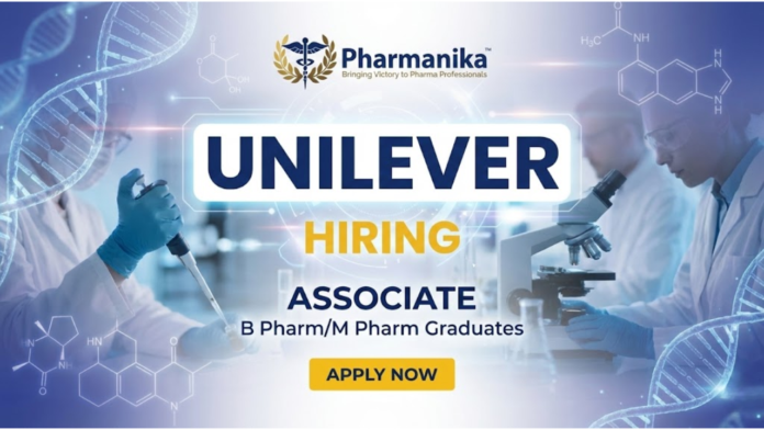 Associate – Global Market Vigilance Job at Unilever ,BPharm fresher job,Unilever careers