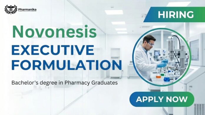 BPharm Job at Novonesis | Apply Now for the Executive Formulation Role