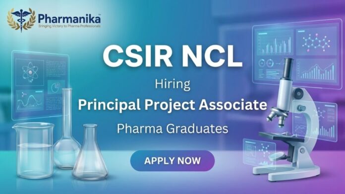 CSIR NCL Principal Project Associate jobs opportunity in Pune – Government Research Jobs in Green Hydrogen Project