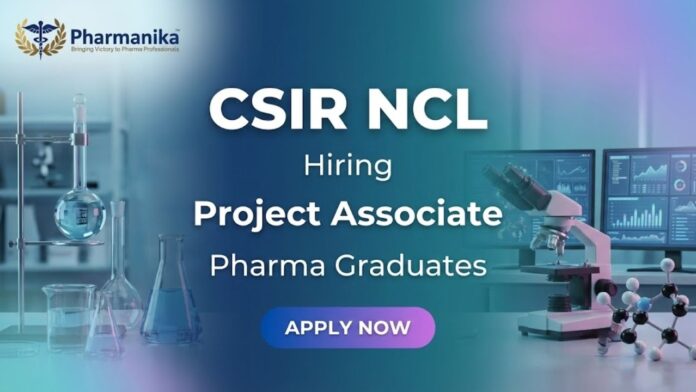 CSIR NCL Project Associate Jobs – Research Jobs Recruitment 2026