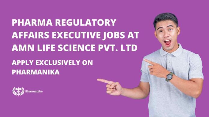 Pharma Jobs at AMN Life Science Pvt. Ltd - Apply on Pharmanika