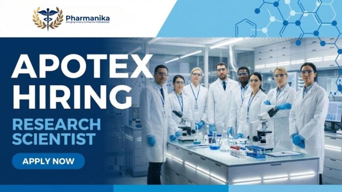 Pharmacy Job at Apotex | Apply Now for the Research Scientist Position