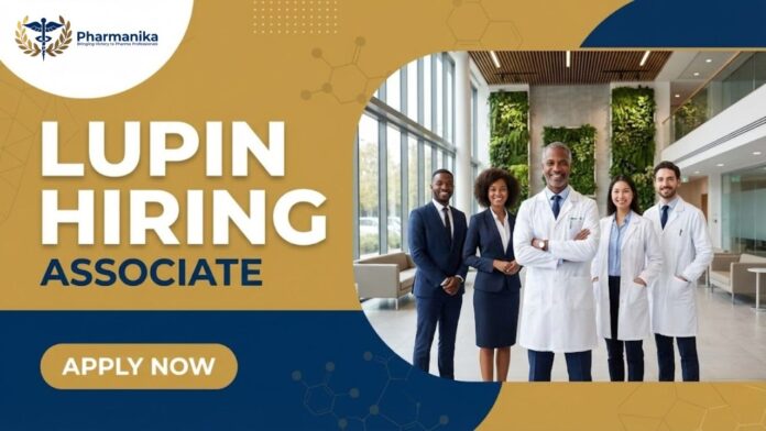 Associate Job at Lupin | Diploma in Pharmacy Graduates Apply Now