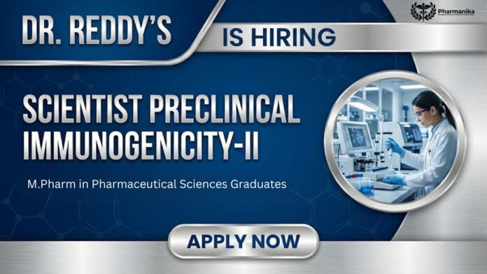 Scientist Job at Dr. Reddy’s Laboratories | MPharm Graduates Apply Now