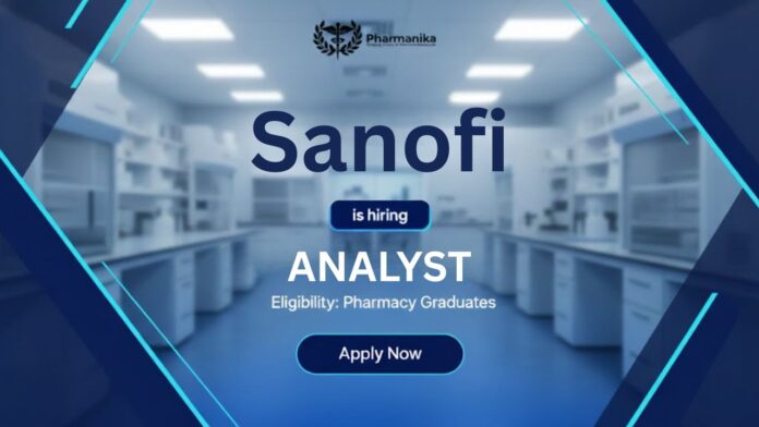 Pharmacy Job at Sanofi | Apply Now for the Analyst Role