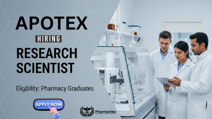 Pharmacy Job at Apotex | Apply Now for the Research Scientist Position