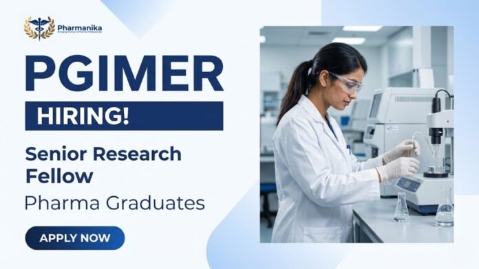 PGIMER jobs Senior Research Fellow job recruitment ICMR project Chandigarh