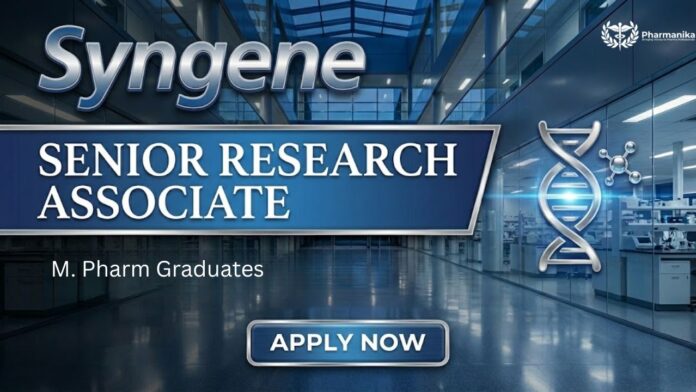 MPharm Job at Synegene | Apply Now for the Senior Research Associate