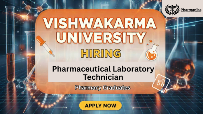 Pharmaceutical Laboratory Technician Job At Vishwakarma University Pune ,Pharmacy Jobs, Pharmacy Careers