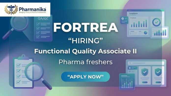 Pharmacovigilance jobs and Fortrea careers hiring for Functional Quality Associate II role