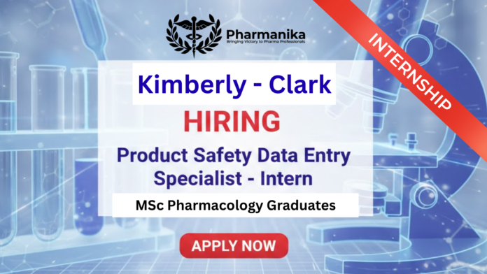 Pharmacy Internship At Kimberly-Clark India ,Pharmacology Internships , Pharmacy careers