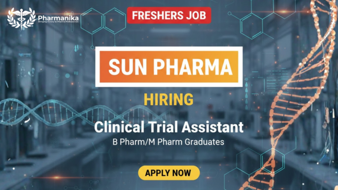 Pharmacy Job At Sun Pharma , B pharma jobs , M Pharma jobs
