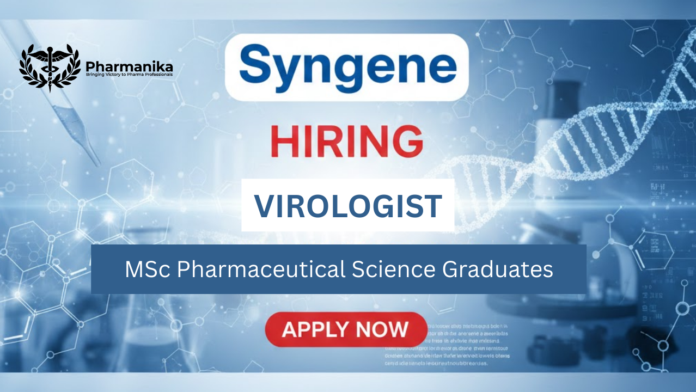 Pharmacy Job At Syngene Bangalore, Pharmaceutical science jobs, Pharmacy Careers