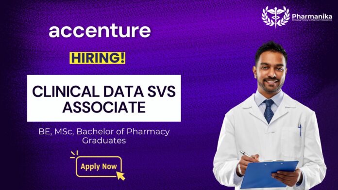 Pharmacy Job at Accenture | Apply Now for the Clinical Data Services Associate Role