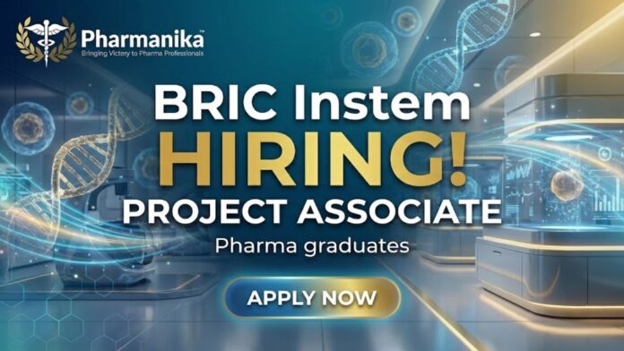 Project Associate Recruitment at inStem – Pharma Jobs In Bangalore and Molecular Biology Jobs