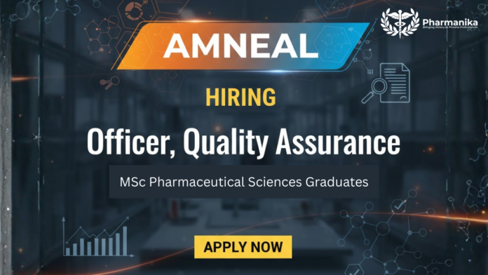 QA Job At Amneal Pharma Visakhapatnam ,Pharmaceutical science jobs,Pharmacy Jobs