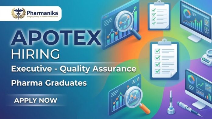 Quality Assurance Jobs at Apotex Careers – Executive Quality Assurance position in Bangalore pharmaceutical industry
