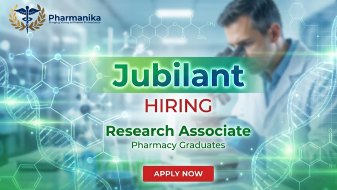 Research Associate II – DMPK Job At Jubilant Biosys ,Pharmaceutical science jobs,M Pharma jobs