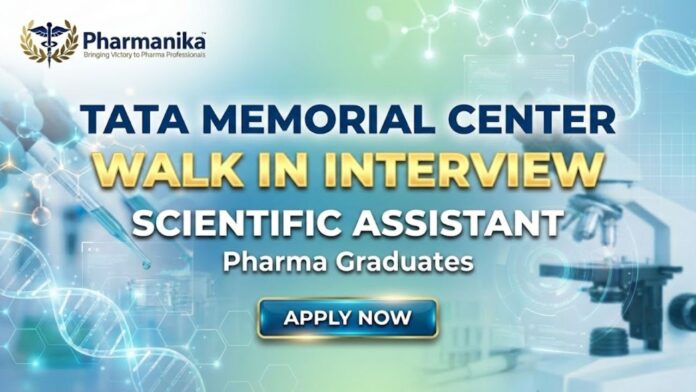 Scientific Assistant Tissue Bank TMC jobs walk-in interview 2025