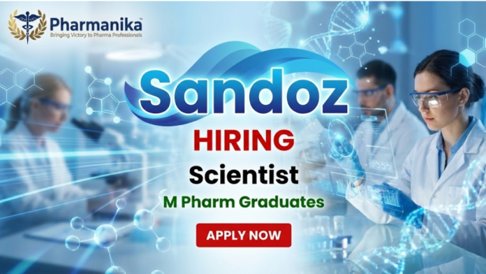 Scientist – Pharmaceutical Development Job in Sandoz Greater Kolkata, M Pharma jobs,Pharmacy jobs