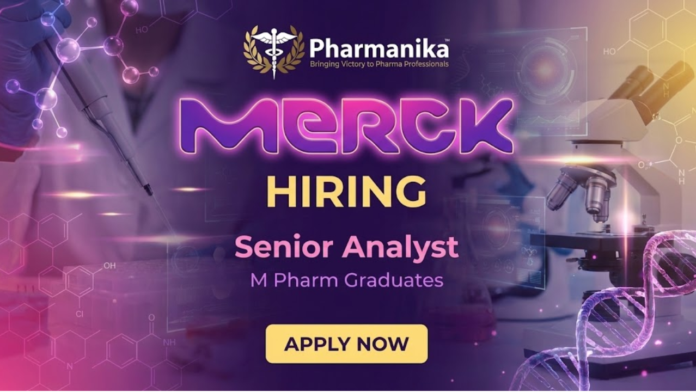 Senior Analyst Job At Merck ,M Pharma jobs,Merck careers