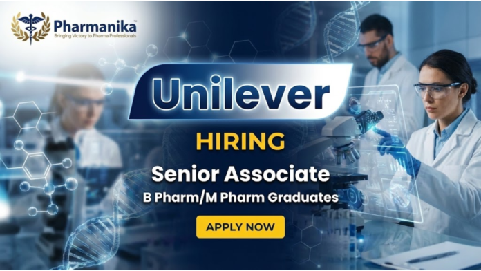 Senior Associate Global Market Vigilance Job at Unilever Bangalore ,B pharma jobs,M Pharma jobs