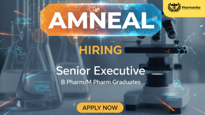 Senior Executive – Technical Writing Job at Amneal Pharma ,Pharmacy Jobs, Pharmacy Careers