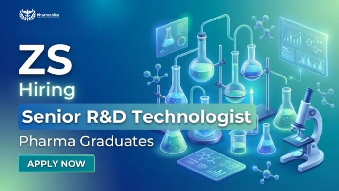 Senior R&D Technologist Position – Clinical Data Handling & Transformation ZS Careers R&D Jobs India