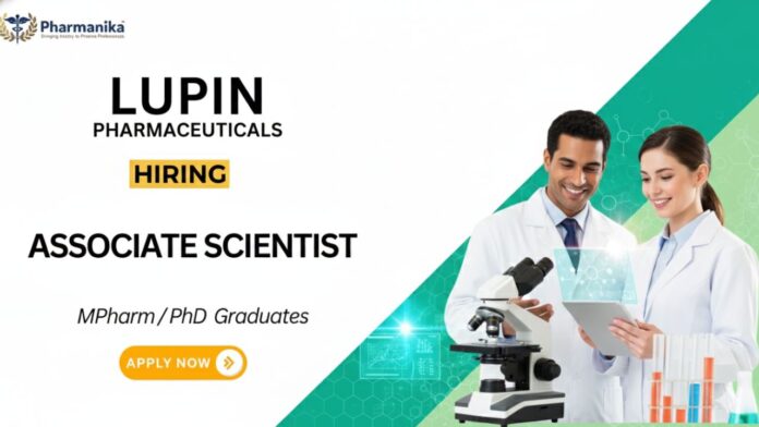 Scientist Job at Lupin | Pharmaceutical Technology Graduates Apply Now