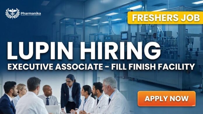 Pharmacy Job for Freshers at Lupin | Apply Now for the Executive Associate Role