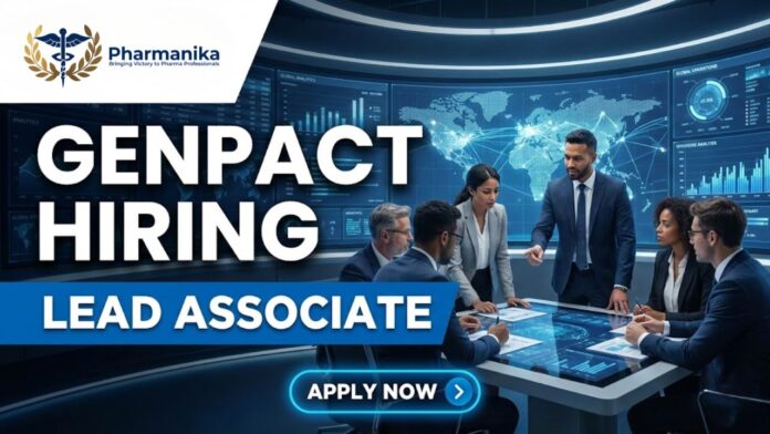 Pharmacy Job at Genpact | Apply Now for the Lead Associate Role