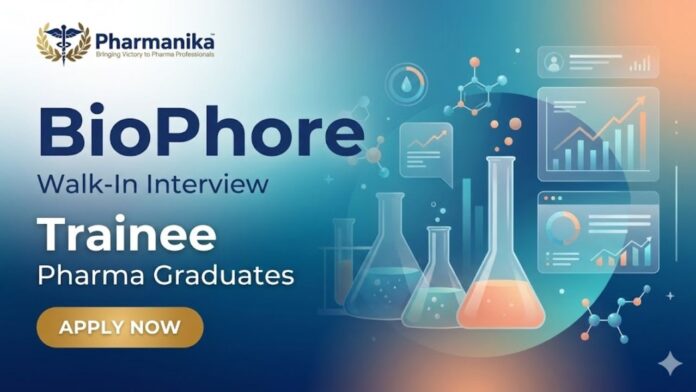 Walk-In Interview Pharma Freshers Jobs at Biophore R&D Centre Hyderabad