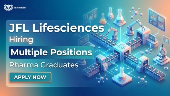 Walk-In Interview at JFL Life Sciences Pharma jobs in Gujarat