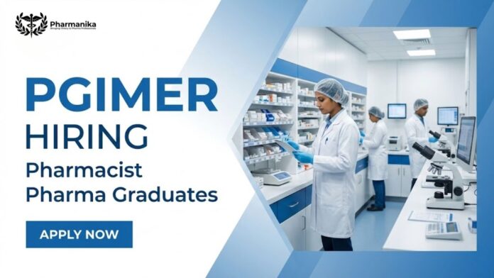 Apply Online for PGIMER Careers Pharmacist Jobs 2026