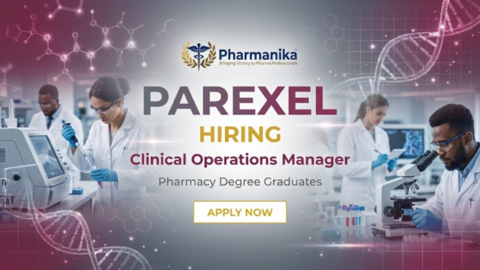 Clinical Operations Manager Job At Parexel