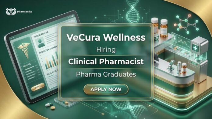 Clinical Pharmacist Job and Pharma Jobs in Chennai at VeCura Wellness Clinic