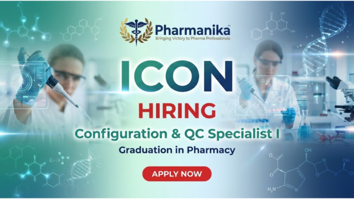 Configuration & QC Specialist I Job At ICON ,Pharmacy Jobs, Pharmacy Careers