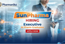 Executive – Regulatory Affairs Jobs at Sun Pharma | M Pharm Graduates Apply Now Executive – Regulatory Affairs Jobs at Sun Pharma ,M Pharma jobs, Pharmacy jobs