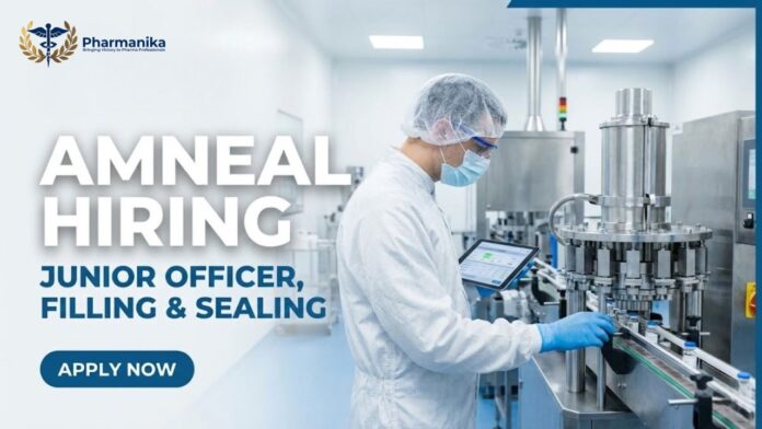 Junior Officer Job at Amneal | Pharma Graduates Apply Now