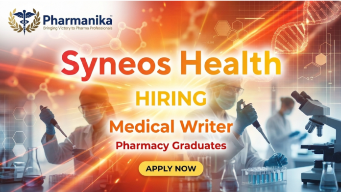 Medical Writer – Clinical Trial Transparency Job At Syneos Health ,Pharmacy Jobs, Pharmacy Careers