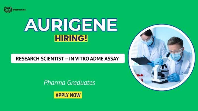 Pharma Jobs in Hyderabad – Research Scientist Jobs in In Vitro ADME Assay Team