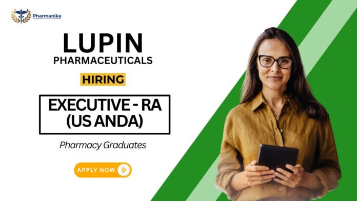 Pharmacy Job at Lupin | Apply Now for the Executive Position