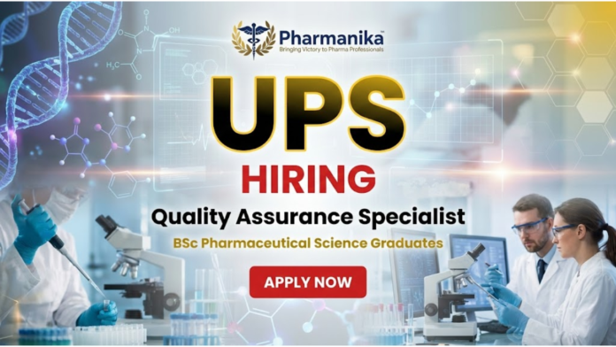 Quality Assurance Specialist Job At UPS, Pharmacy Jobs, Pharmacy Careers