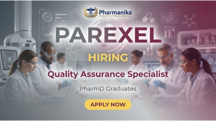 Quality Assurance Specialist – Medical Communications Job At Parexel, PharmD Jobs, Pharmacy jobs