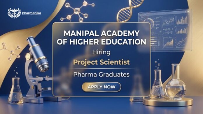 Research Jobs at MAHE Careers – Project Research Scientist–I Vacancy at Manipal Academy of Higher Education