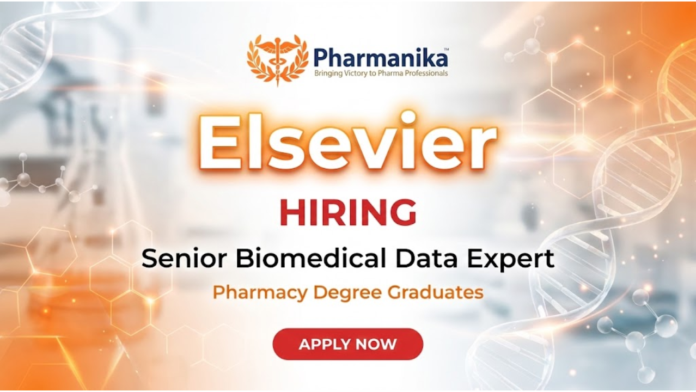 Senior Biomedical Data Expert Job At Elsevier ,Pharmacy Jobs, Pharmacy Careers