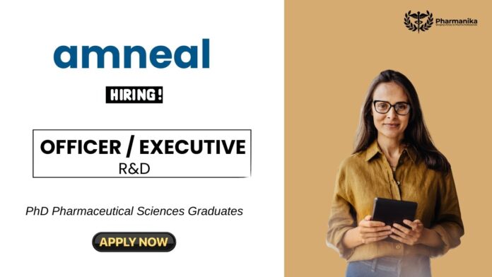 R&D Job at Amneal | Pharmaceutical Sciences Graduates Apply Now