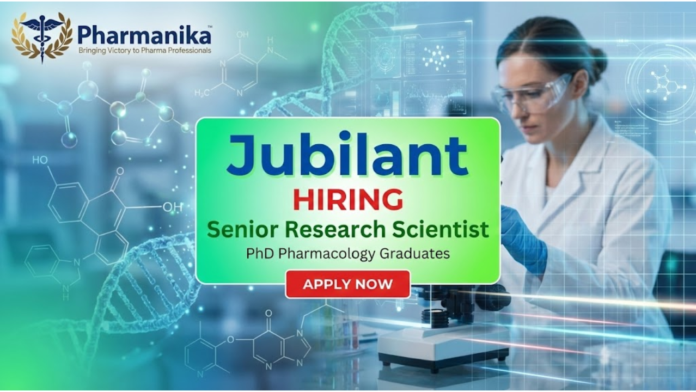 Senior Research Scientist Job At Jubilant Biosys, Bangalore ,Pharmacology Jobs, Pharmacy jobs