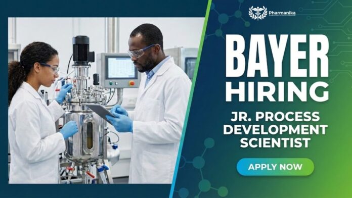MPharm Job for Freshers at Bayer | Apply Now for Jr. Process Development Scientist